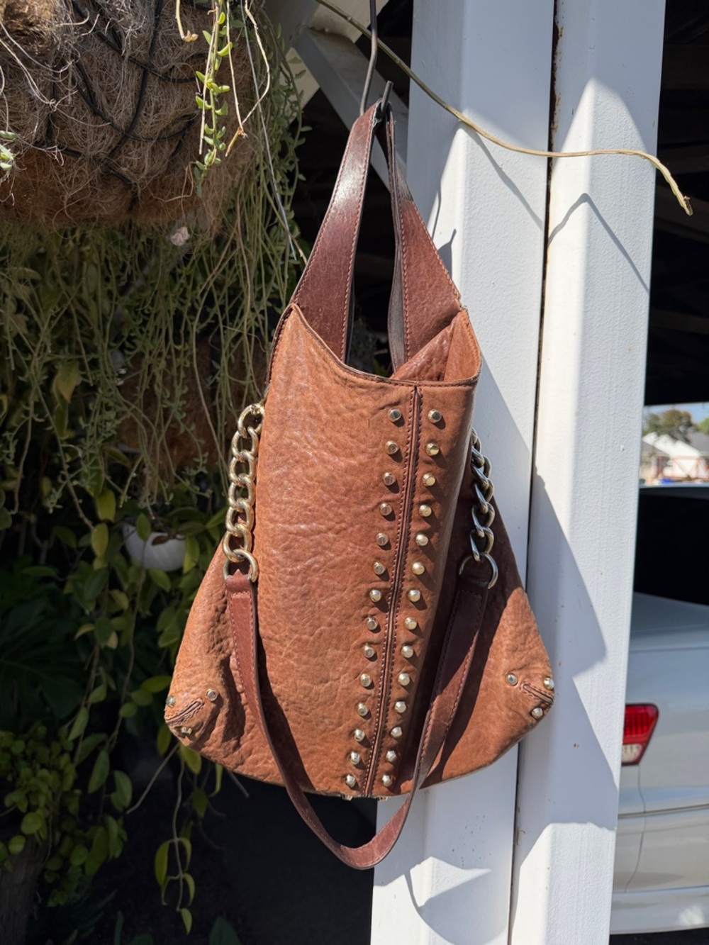 Brown leather Michael Kors  Leather Tote Bag vintage y2k